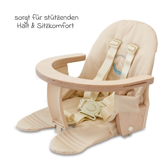 QuarttoLino Sitzkissen Baumwolle für den Babyeinsatz - Natur