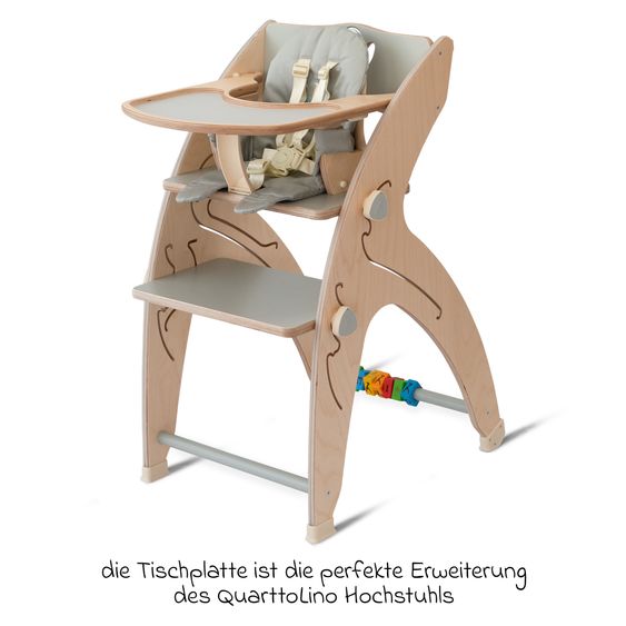 QuarttoLino Table top for Quarttolino high chair - gray