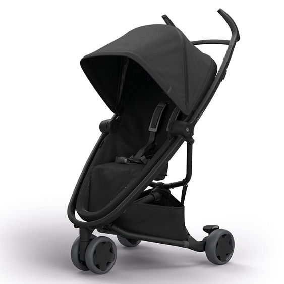 Quinny Buggy & Sportwagen Zapp Flex Einhand-Faltung, Liegeposition, nur 6,3 kg - Black on Black