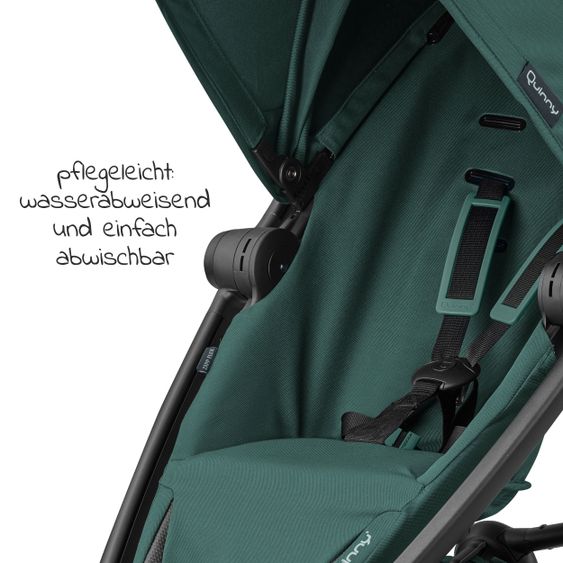 Quinny Buggy & Sportwagen Zapp Flex Einhand-Faltung, Liegeposition, nur 6,3 kg - Green