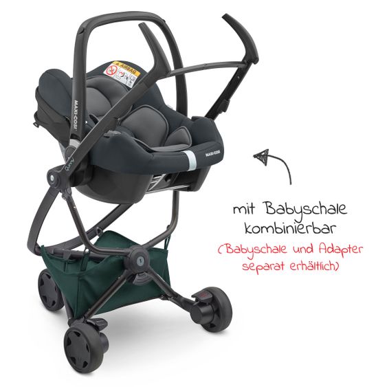 Quinny Buggy & Sportwagen Zapp Flex Einhand-Faltung, Liegeposition, nur 6,3 kg - Green