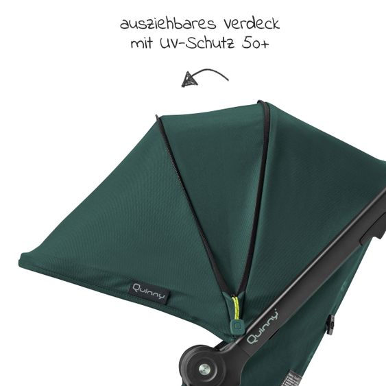 Quinny Buggy & Sportwagen Zapp Flex Einhand-Faltung, Liegeposition, nur 6,3 kg - Green