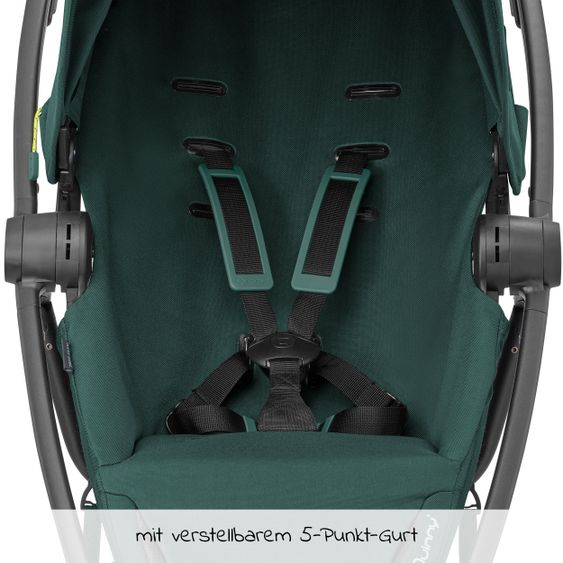 Quinny Buggy & Sportwagen Zapp Flex Einhand-Faltung, Liegeposition, nur 6,3 kg - Green