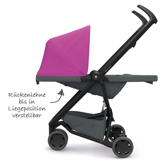 Quinny Buggy Zapp Flex - Pink on Graphite