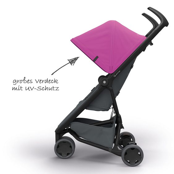 Quinny Buggy Zapp Flex - Pink on Graphite