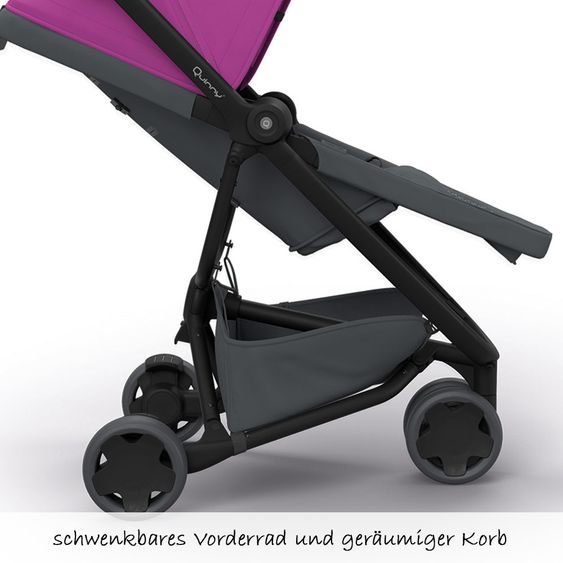 Quinny Buggy Zapp Flex - Pink on Graphite