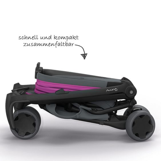 Quinny Buggy Zapp Flex - Pink on Graphite