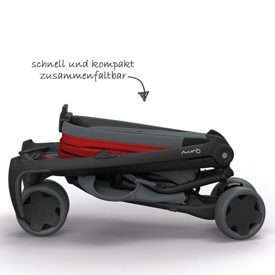 Quinny Buggy Zapp Flex - Rosso su grafite