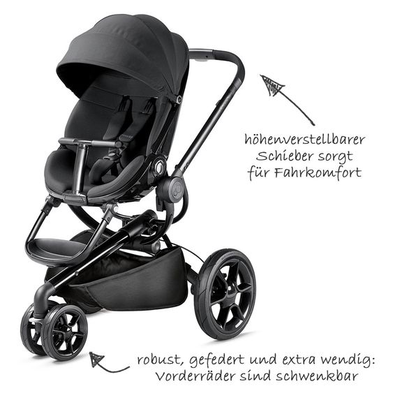 Quinny Moodd pushchair incl. baby bath - Black Devotion
