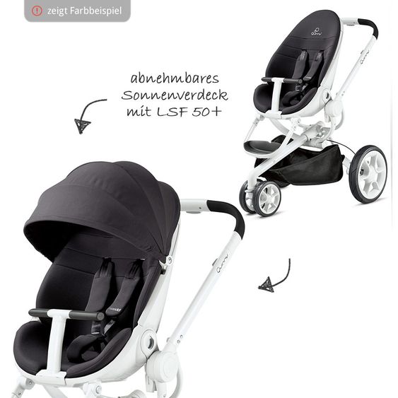 Quinny Moodd pushchair incl. baby bath - Black Devotion