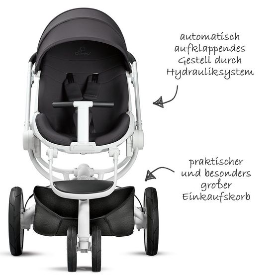 Quinny Sports car Moodd - Black Irony