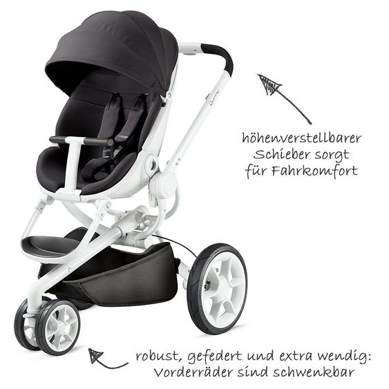 Quinny Sports car Moodd - Black Irony
