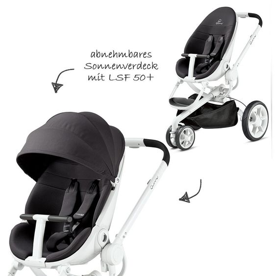 Quinny Sports car Moodd - Black Irony