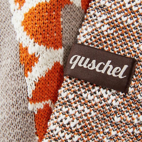 quschel Baby blanket / cuddle blanket giraffe love 100% organic cotton - 80 x 100 cm