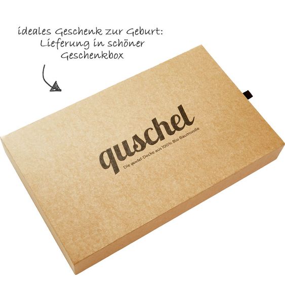 quschel Babydecke / Kuscheldecke - Klein Hertha - aus 100% Bio-Baumwolle - Gr. 80 x 100 cm
