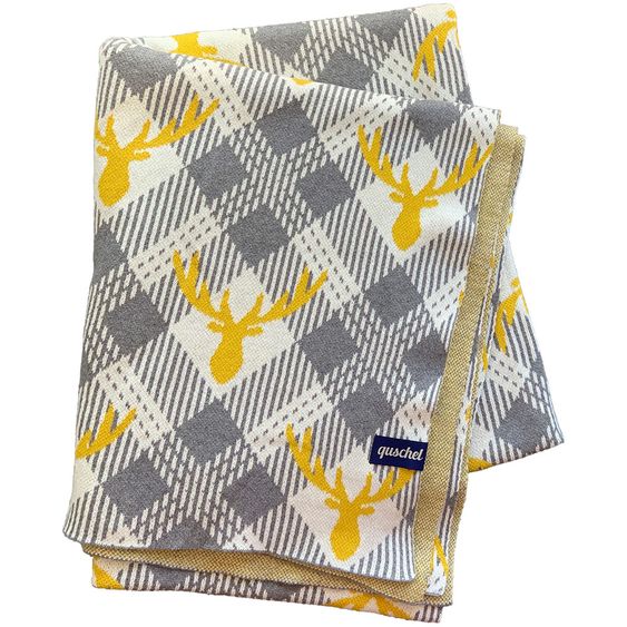 quschel Baby blanket / cuddle blanket - cuddle moose 100% organic cotton 135 x 170cm