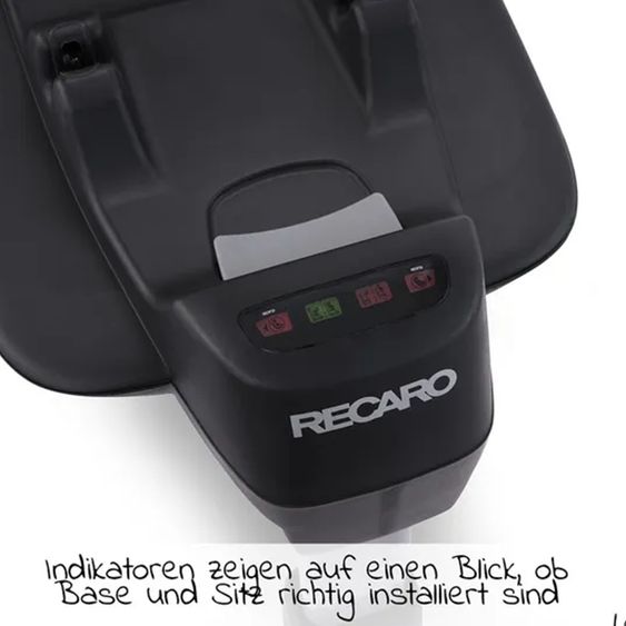 Recaro 2 in 1 child seat set baby seat Avan & Reboarder Kio incl. Isofixbase from birth to 4 years - Prime - Silent Grey