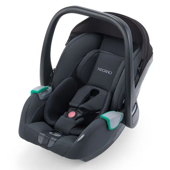 Recaro 2 in 1 Kindersitz-Set Babyschale Avan & Reboarder Kio inkl. Isofixbase ab Geburt bis 4 Jahre - Select - Night Black