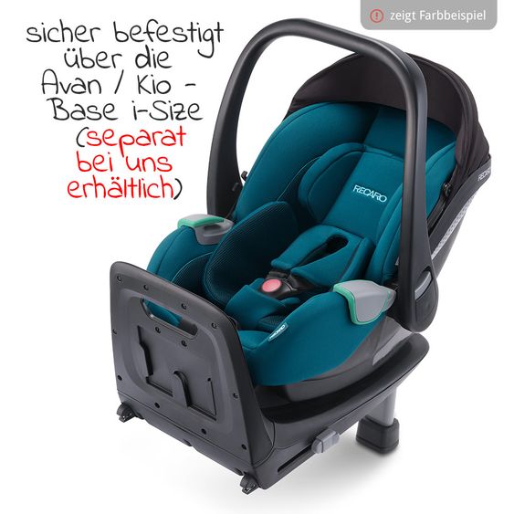 Recaro Babyschale Avan i-Size 45 cm - 83 cm / bis max. 15 Monate - Prime - Mat Black