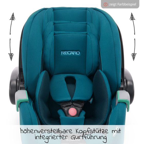 Recaro Babyschale Avan i-Size 45 cm - 83 cm / bis max. 15 Monate - Prime - Mat Black