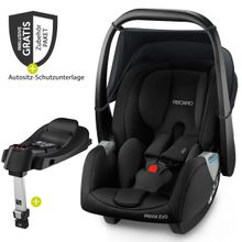 Babyschale Privia Evo inkl. Isofix-Base Smartclick + Gratis Autositz-Schutzunterlage
