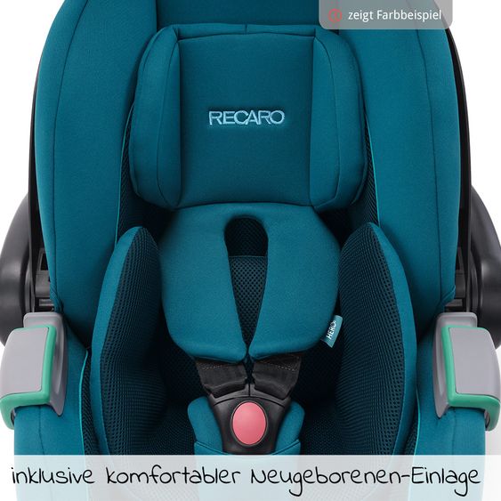 Recaro Babyschalen-Set Avan i-Size 45 cm - 83 cm / bis max. 15 Monate inkl. Isofix-Base - Prime - Mat Black