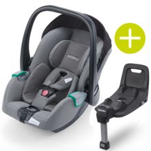 Babyschalen-Set Avan i-Size 45 cm - 83 cm / bis max. 15 Monate inkl. Isofix-Base - Prime - Silent Grey