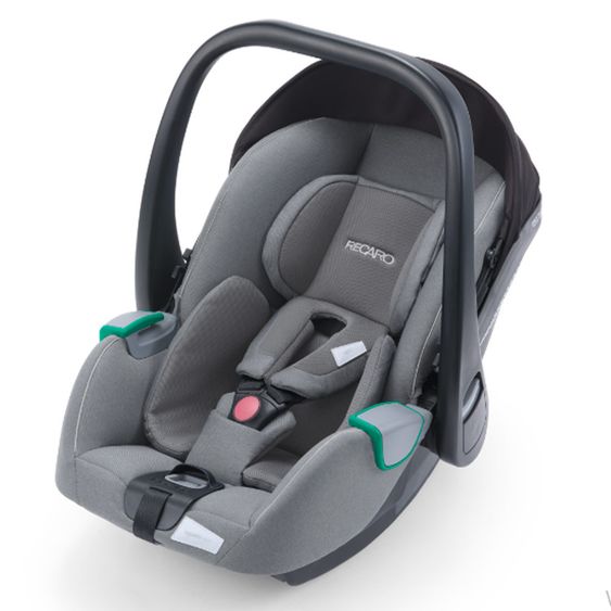 Recaro Baby car seat set Avan i-Size 45 cm - 83 cm / up to max. 15 months incl. Isofix base - Prime - Silent Grey