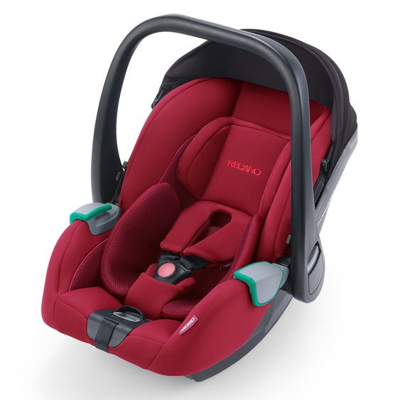 Recaro Babyschalen-Set Avan i-Size 45 cm - 83 cm / bis max. 15 Monate inkl. Isofix-Base - Select - Garnet Red