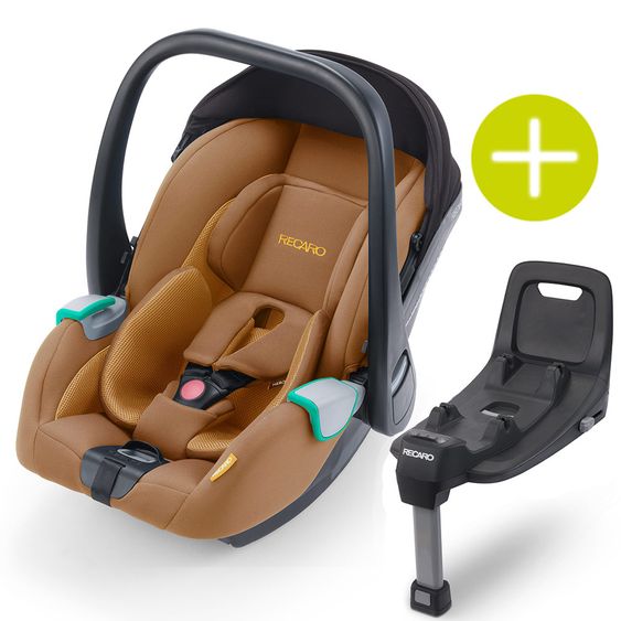 Recaro Baby car seat set Avan i-Size 45 cm - 83 cm / up to max. 15 months incl. Isofix base - Select - Sweet Curry