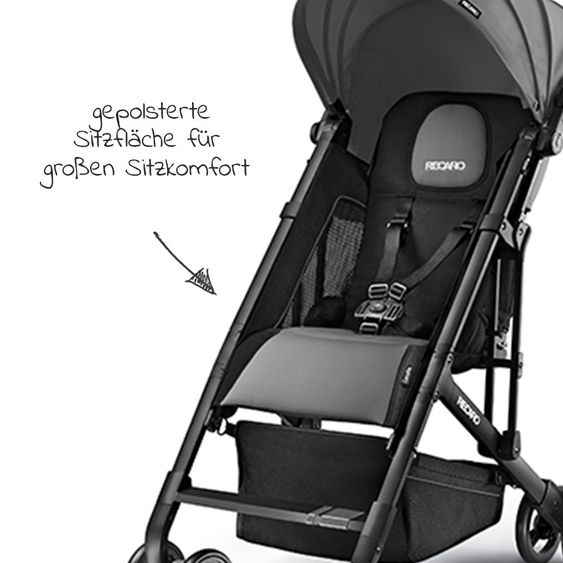 Recaro Buggy Easylife Black Frame - Graphite