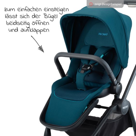 Recaro Buggy & Sportwagen Celona (bis 22 kg belastbar) + XXL Zubehörpaket - Prime - Mat Black