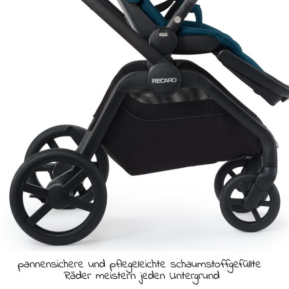 Recaro Buggy & Sportwagen Celona (bis 22 kg belastbar) + XXL Zubehörpaket - Prime - Mat Black