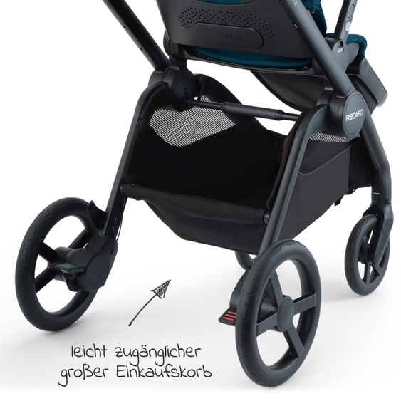 Recaro Buggy & Sportwagen Celona (bis 22 kg belastbar) + XXL Zubehörpaket - Prime - Mat Black