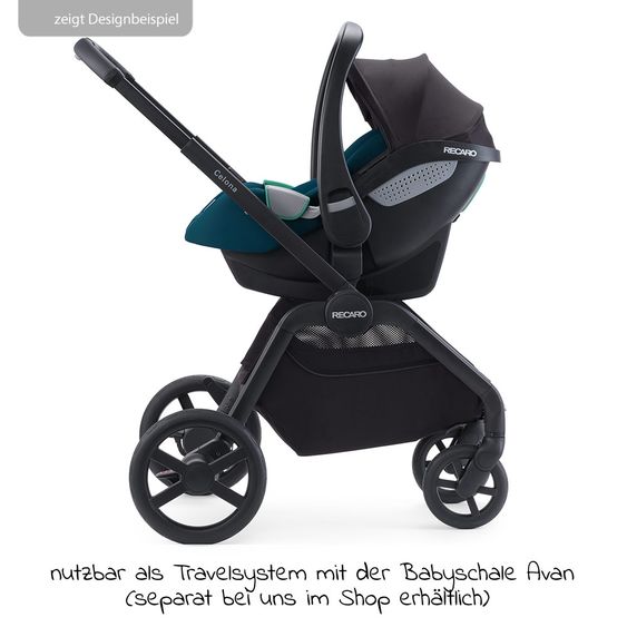 Recaro Buggy & Sportwagen Celona (bis 22 kg belastbar) + XXL Zubehörpaket - Prime - Mat Black