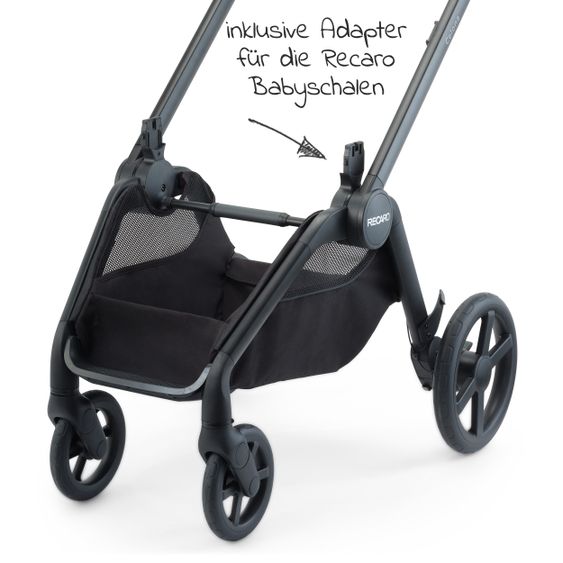 Recaro Buggy & Sportwagen Celona (bis 22 kg belastbar) + XXL Zubehörpaket - Prime - Mat Black