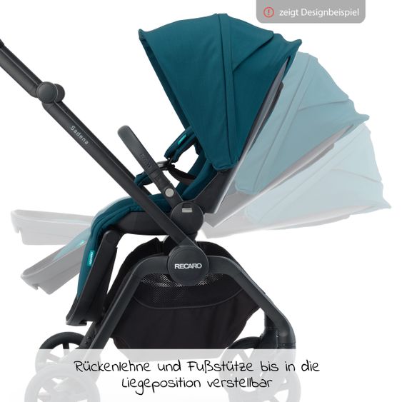 Recaro Buggy & Sportwagen Celona (bis 22 kg belastbar) + XXL Zubehörpaket - Prime - Mat Black