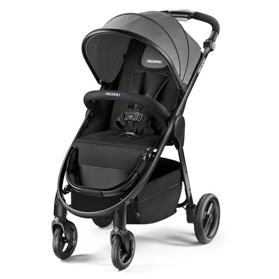 Recaro Buggy & Sportwagen Citylife inkl. Regenverdeck & Getränkehalter - Graphite Black Frame