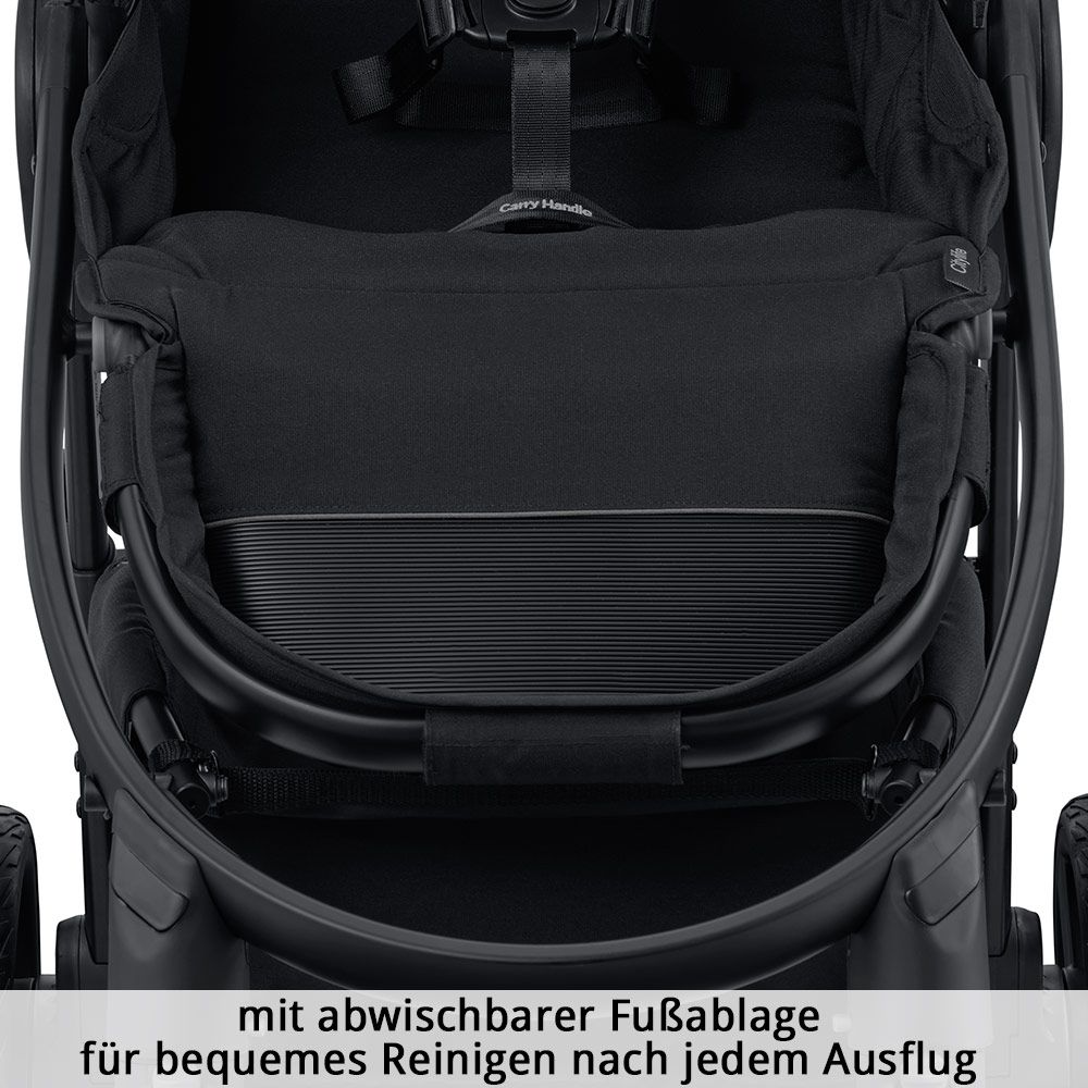 Recaro Buggy & Stroller Citylife incl. Raincover & Cupholder - Ruby Black Frame