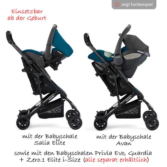 Recaro Passeggino Easylife Elite 2 (fino a 22 kg) - Prime - Mat Nero