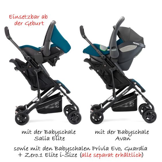 Recaro Buggy & Sportwagen Easylife Elite 2 (bis 15 kg belastbar) - Select - Teal Green