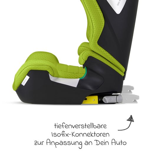 Recaro Kindersitz Axion 1 i-Size ab 3 Jahre bis 12 Jahre (100 cm - 150 cm) mit Isofix - Hello Green