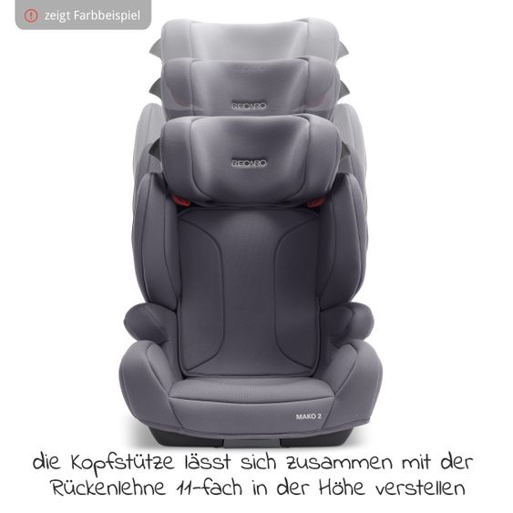Recaro Kindersitz Mako 2 i-Size 100 cm - 150 cm / 3,5 Jahre bis 12 Jahre (15-36 kg) + Gratis Zubehörpaket - Core - Deep Black