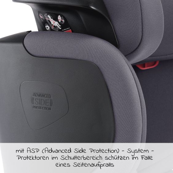 Recaro Kindersitz Mako 2 i-Size 100 cm - 150 cm / 3,5 Jahre bis 12 Jahre - Core - Simpley Grey