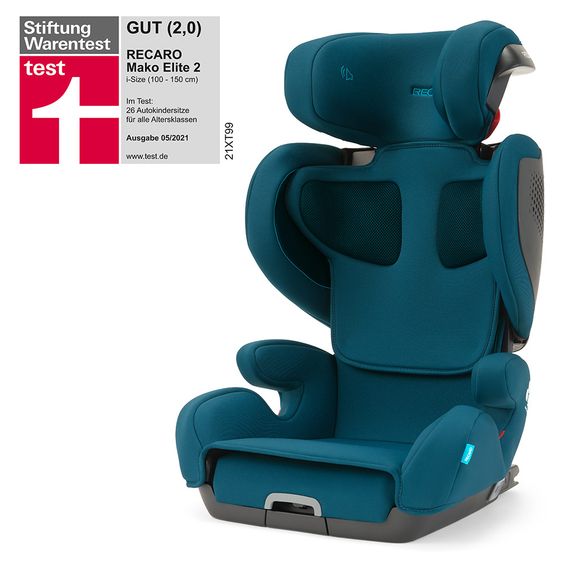 Recaro Child seat Mako Elite 2 i-Size 100 cm - 150 cm / 3.5 years to 12 years (15-36 kg) + accessories package - Select - Teal Green