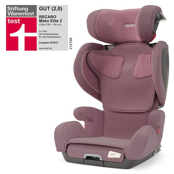 Recaro Kindersitz Mako Elite 2 i-Size 100 cm - 150 cm / 3,5 Jahre bis 12 Jahre - Prime - Pale Rose