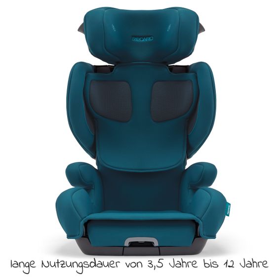 Recaro Kindersitz Mako Elite 2 i-Size 100 cm - 150 cm / 3,5 Jahre bis 12 Jahre - Select - Teal Green