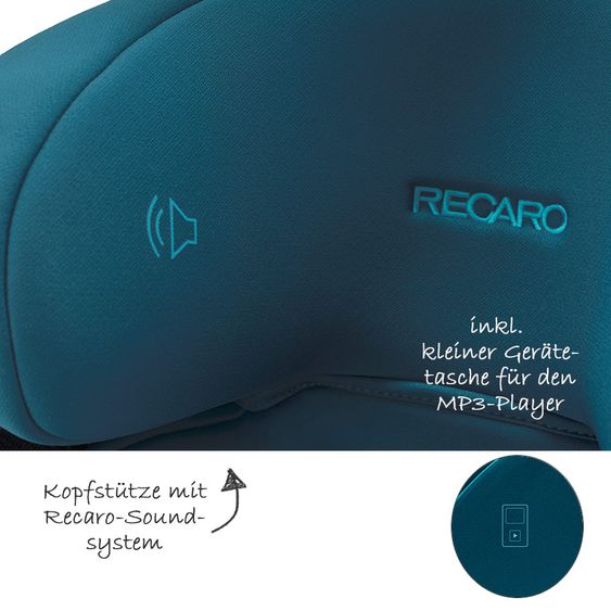 Recaro Kindersitz Mako Elite i-Size - Select Teal Green