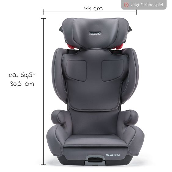 Recaro Kindersitz Mako 2 Pro i-Size 100 cm - 150 cm / 3,5 Jahre bis 12 Jahre (15-36 kg) mit Isofix - Core - Very Berry