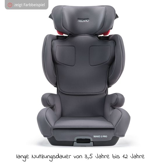 Recaro Kindersitz Mako 2 Pro i-Size 100 cm - 150 cm / 3,5 Jahre bis 12 Jahre (15-36 kg) mit Isofix - Core - Very Berry